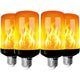 4-Pack E27 Flame Bulbs 4W LED Decorative Lights with Flaming Effect 4 Modes for Home Garden Party