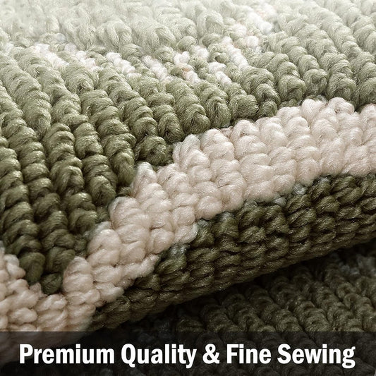 Indoor doormat - 50x80 cm - Indoor entrance mat - Indoor drying mat - Indoor floor mats - Bath mats - Non-slip mat - Polypropylene fiber - Green - Washable - TPR anti-slip - for indoor or outdoor use