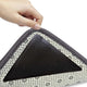 Anti-slip corners - Carpet tape - Carpet grippers - 8 pieces - Anti-slip mat, rug, carpet - Reusable pads - Self-adhesive double-sided