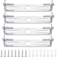 4 pieces - 90mm - Ceiling plate - Bracket - Lighting bracket - Ceiling holder - Hanging lamp bracket - for wall or ceiling - Lamp mounting brackets - with screws - iron - silver