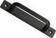 Sliding door handles - Black handle - Cabinet handles - Furniture handle - Handles - Robust - Door handle - Metal - including mounting bolts - for cabinet kitchen furniture bedroom