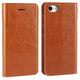 iPhone 4.7 inch Leather Flip Phone Case Compatible with iPhone SE (2020) SE (2022) 8 7 Brown
