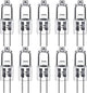 G4 halogen lamps 10W 12V - Warm white - 10-pack 10pcs 10pcs 10W