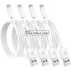 Compatible with Apple MFi Certified Lightning Charging Cable 4-Pack 1.8m iPhone 12 11 X XR XS 8 7