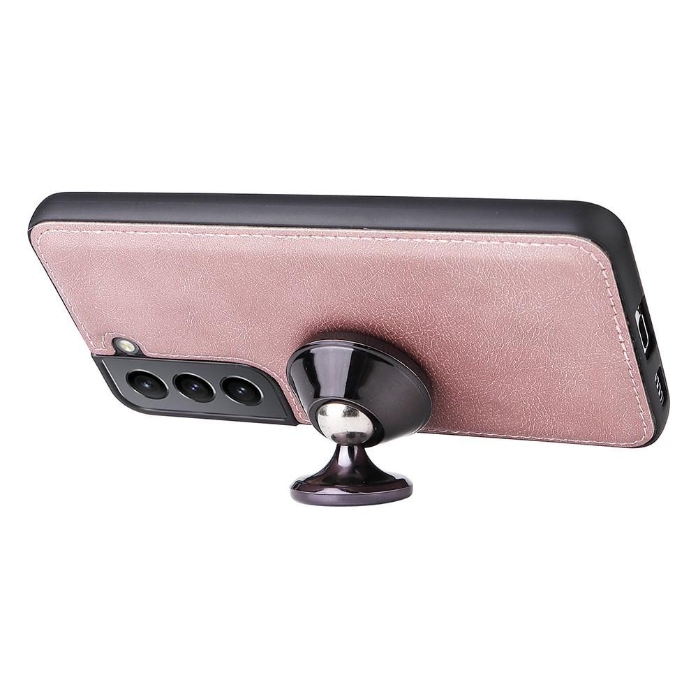 Compatible withSamsung S22 Magnetic 2-in-1 Phone Case Wallet Pink Pink Gold