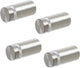 Standoff Screws for Wall Mount Acrylic Picture Frame Hardware 1/2" x 1" Aluminum Silver Finish Nails for Acrylic Glass Sign Holder 4 Pcs