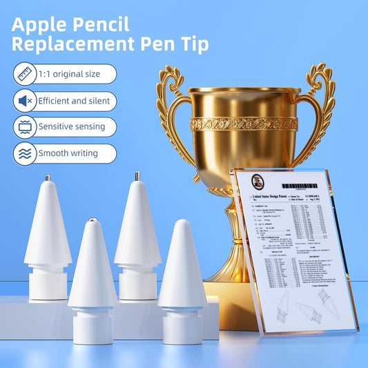 for Apple Pencil Tips Replacement,Compatible with Apple Pencil Pro/1st Generation/ 2nd Generation/USB-C (4 Pack)