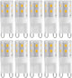 G9 LED Bulbs 2W 16-LED Mini Light Bulbs, Dimmable, Energy Saving Equivalent 30W Halogen, 10pcs, Ceramic Base, Eye Protection