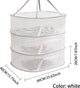 Clothes Drying Rack - Three-Tier Mesh Hanging Drying Rack - Foldable - Zippered - Suitable for drying plants, buds, fruits, flowers, vegetables, fabrics, etc.