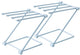 Storage Rack (Set of 2) - Kitchen Storage Rack - Space-Saving - Folding Rack - With 4 Supports, Corrosion-Resistant, Suitable for Storing Dishcloths, Cups and Baby Bottles - PP Material (Blue)