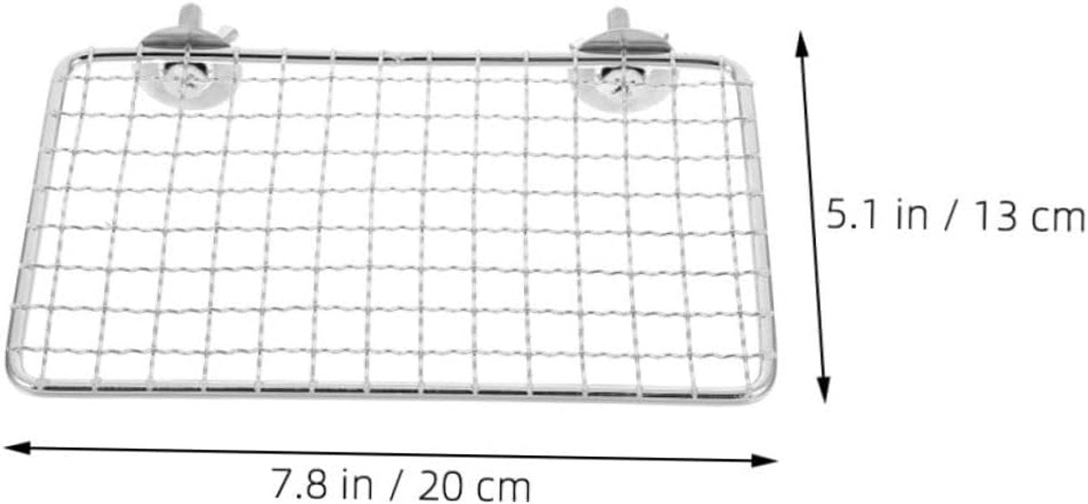Bird Cage Accessories - Parrot Perch Made of Stainless Steel - Comfortable Resting Platform for Birds - Multifunctional Bird Cage Accessory - Modern Design - Suitable for Various Parrots, Provides Your Pet with a Comfortable Resting Place