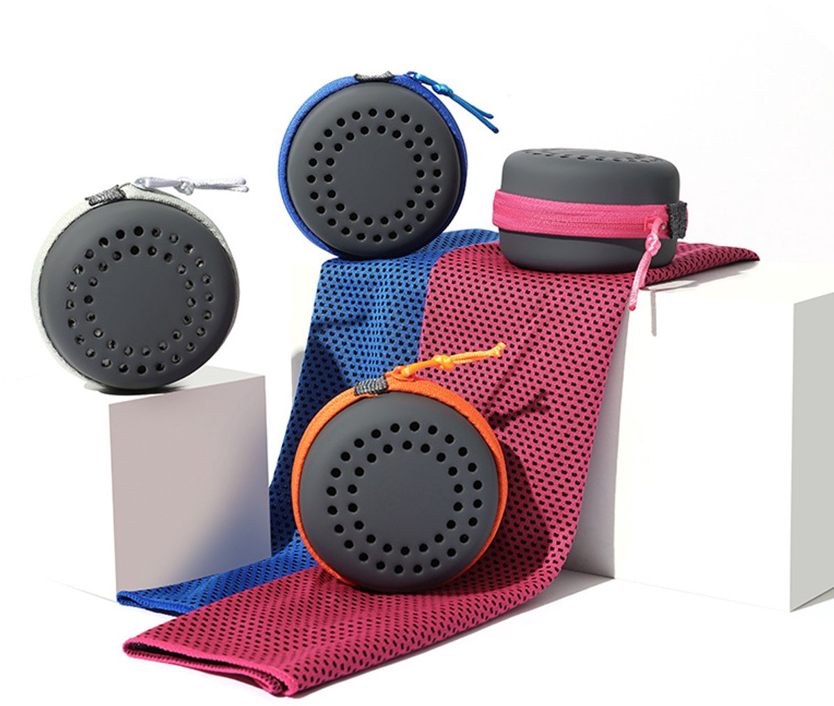 Cooling Towel for Summer & Sports - Quick-Drying & Cooling - Quick-Drying Towels - Cooling Towels for Running - With Storage Box - 30x80 cm (Adult Size) Royal Blue