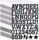 Letter stickers - 10-sheet vinyl letter stickers - 1.5-inch self-adhesive alphabet and number stickers - waterproof - suitable for mailboxes, windows, doors, cars, boats, house numbers (Style A)