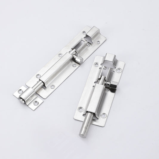 Door Latch - Sliding Latch Made of Stainless Steel 304 with Screws - Suitable for Bathrooms, Bedrooms, Sheds and Garden Toilets - 4" (97mm)