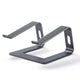 Ergonomic Aluminum Laptop Stand - Removable & Height Adjustable - Suitable for 10-14 inch Notebooks - Gray