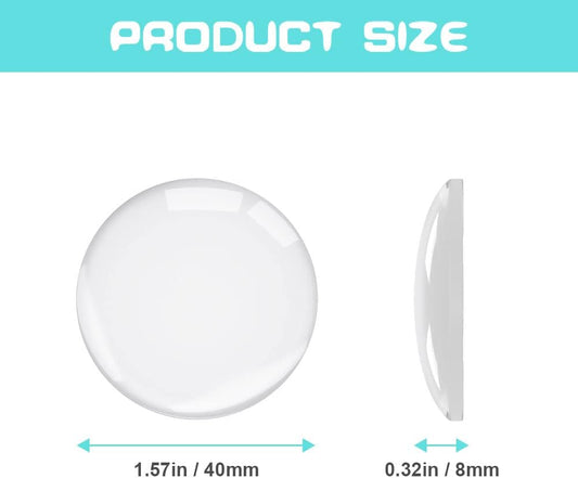 Door Stopper Wall Transparent - Set of 24 - Ć 4 cm - Self-adhesive Door Buffers - Wall Protection against Door Handles