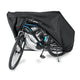 Waterproof 210D Oxford Bike Cover with UV Protection and Lock Hole for Outdoor Bicycle Storage, Black, 180 x 60 x 90 cm