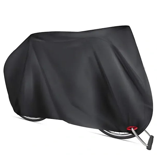 Waterproof 210D Oxford Bike Cover with UV Protection and Lock Hole for Outdoor Bicycle Storage, Black, 180 x 60 x 90 cm