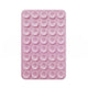 Reusable Silicone Suction Cup Phone Holder Pad for Hands-Free Mounting on Mirrors and Smooth Surfaces, Washable Self-Adhesive, Pink
