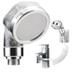 Shower Hose with Nozzle for Washbasin and Sink, Plastic Handheld Sprayer Hose, Universal Compatibility, Chrome Finish
