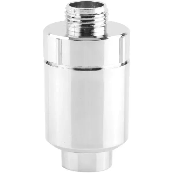 Shower Head Filter Shower Filter Plastic Shower Head Filter Bathroom Home Water Purifier Water Softener Chlorine Heavy Metal Remover, Silver Finish