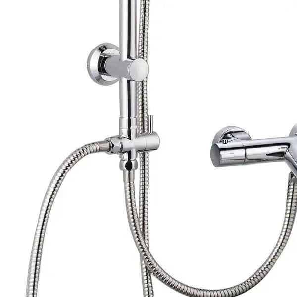 Diverter Valve Bathtub Shower Three-Way Valve, brass material, 1/2" Thread, G1/2 Thread, 3-Way Diverter, Chrome Finish