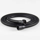 Stainless Steel Shower Hose, Kink-Resistant and Explosion-Proof, Brass Fittings, G1/2 Thread, 1.5 m Hose Length, Matte Black Finish