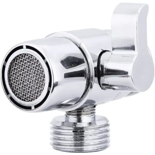 Shower diverter, M22/M24 Thread, premium alloy replacement valve, spray control, brass construction, Chrome Finish