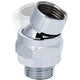Adjustable Brass Swivel Ball Joint, Shower Connection Swivel Ball Joint, Shower Ball Joint Adapter, Grey/Platinum Finish Options
