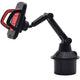 Compatible CDQ Center Console Mobile Phone Holder Car Drink Holder Gooseneck Universal Adjustable for 5-9.5 cm (red) red, Made of Plastic