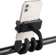 Gooseneck Phone Holder, Silicone tube can be freely adjusted, Portable phone holder, Compatible with most smartphone models, for car, Black