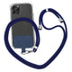 Universal Cell Phone Lanyard,Crossbody Lanyard with Adjustable Nylon Neck Strap for Most Mobile Phone, Black Dark Blue