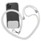 Universal Cell Phone Lanyard,Crossbody Lanyard with Adjustable Nylon Neck Strap for Most Mobile Phone, Black White