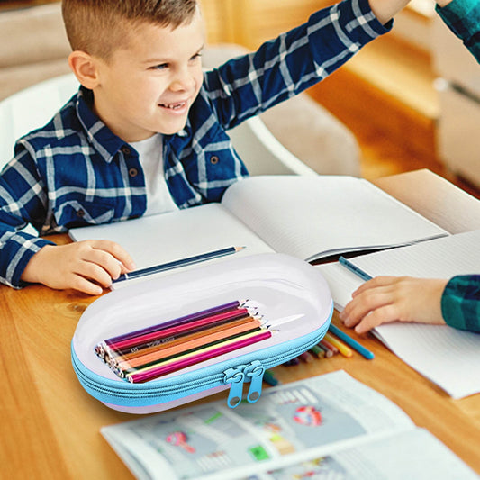 Tyidzon Pencil Pouch, Pencil Bags with Zipper, Pencil Case Pouch Storage Pens, Markers, Crayons Supplies Blue