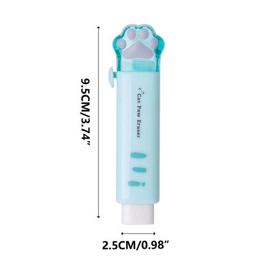 Tyidzon Erasers for Pencils 2 Pack, Cute Pencil Erasers for Office, Erasers for Drawing Sketching Blue