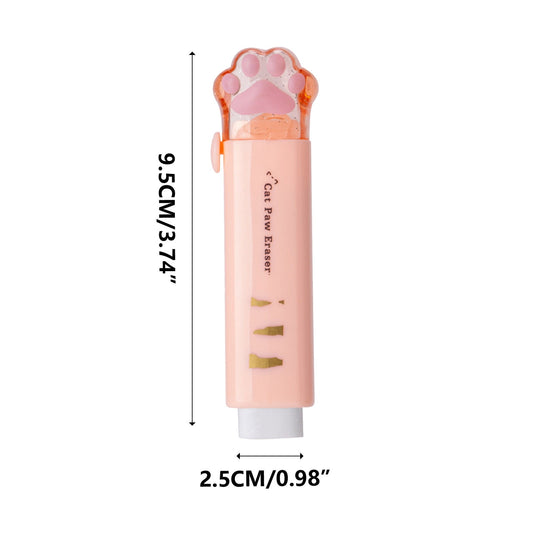 Tyidzon Erasers for Pencils 2 Pack, Cute Pencil Erasers for Office, Erasers for Drawing Sketching Orange