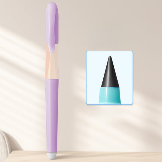 Tyidzon Forever Pencils for Writing, No Need Sharpened Pencil Cute Inkless Everlasting Pencil for Sketching, Replace Mechanical Pen for Sketch, Drawing and Writing Purple