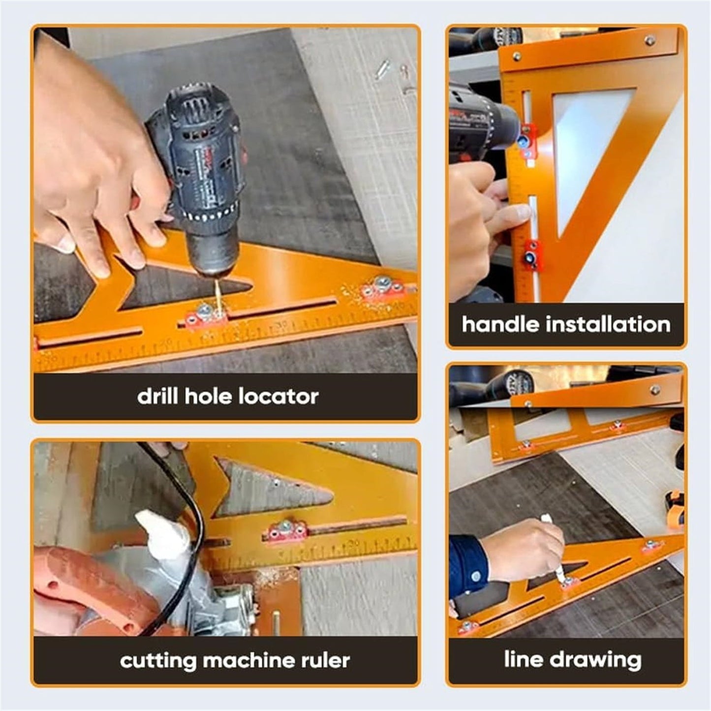 Clearance Back to School Supplies! JWDX Right Angle Ruler Punching Positioning Triangle Ruler B, for Dormitories, Apartments, Shared Spaces and Study Areas (Include: 1*Triangle Ruler) Clearance Sale B