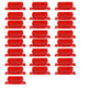 JWDX Label Index Clip Clearance! Color Label Index Folder, File Folder Tabs 25 Hanging File Folder Tabs and 25 Inserts for Quick Organize and Identification Plastic Hanging Files Easy to Read Red
