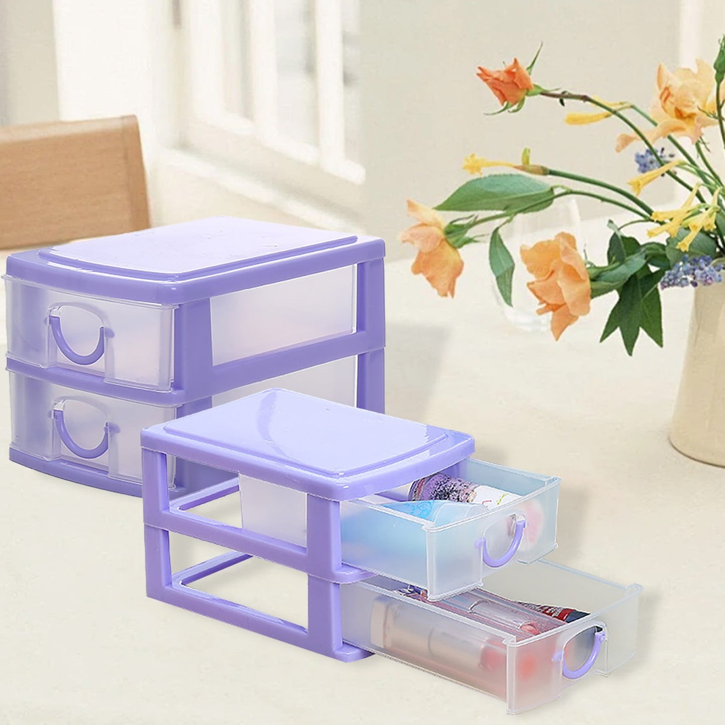 JWDX Rack Clearance, Mini Desktop Drawer Multi Layer Plastic Drawer Storage Box Cosmetic Storage Container Tabletop Sundries Storage Case Removable Desktop Organizer Box As shown