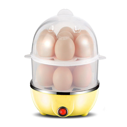 JWDX Egg Steamer Clearance! Eggs Cooker Double Breakfast Machine Stainless Steel Multi Function Steamer, Cooking Molds Promotion Include 1*Egg Steamer Yellow