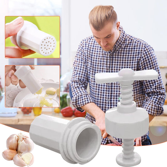 JWDX Garlic Press Clearance! Useful Garlic Crusher Sharpener Plastic Case Peeler Press Kitchen Garlic Press, Garlic Press Promotion Include 1X Garlic Press Tool AS shown