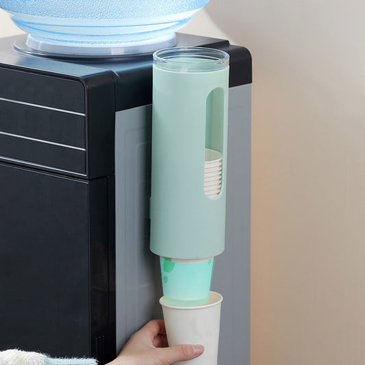 JWDX Rack Clearance! Plastic Cup Fetcher for Household Use Home Office Paper Cup Holder Disposable Cup Holder Portable, Wire Shelving Promotion Include 1X Paper Cup Holder Green