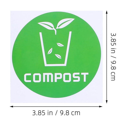 SWETRACE Trash Bin Sticker Multi PVC Adhesive Sticker 12Pcs Recycling Symbols Household Use