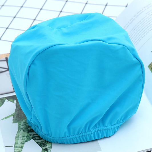 SWETRACE 2Pcs Swim Cap for Long Hair Polyester Round Waterproof UV Protection for Adults 11.8x4.7x0.2in