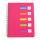 5 Subject Notebook College Ruled,Small Spiral Notebook 5x7 with Removable Divider Tabs, Lined Spiral Notebook for Women,220 Pages A5 Spiral Notebooks for Note Taking,Blue Hot Pink