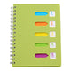 5 Subject Notebook College Ruled,Small Spiral Notebook 5x7 with Removable Divider Tabs, Lined Spiral Notebook for Women,220 Pages A5 Spiral Notebooks for Note Taking,Blue Light Green