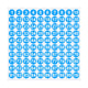 1 Inch Round Number Stickers,1-100 Multi-Color Self-Adhesive Labels for Mailbox,Scrapbook,and DIY Crafts,Easy to Peel and Stick on Various Surfaces,Durable Paper Material for Long-Lasting Use Blue