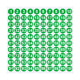 1 Inch Round Number Stickers,1-100 Multi-Color Self-Adhesive Labels for Mailbox,Scrapbook,and DIY Crafts,Easy to Peel and Stick on Various Surfaces,Durable Paper Material for Long-Lasting Use Green