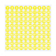 1 Inch Round Number Stickers,1-100 Multi-Color Self-Adhesive Labels for Mailbox,Scrapbook,and DIY Crafts,Easy to Peel and Stick on Various Surfaces,Durable Paper Material for Long-Lasting Use Yellow